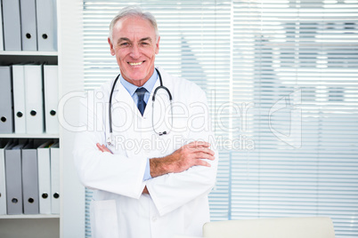 Portrait of smiling doctor with stethoscope