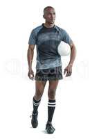 Sportsman with rugby ball
