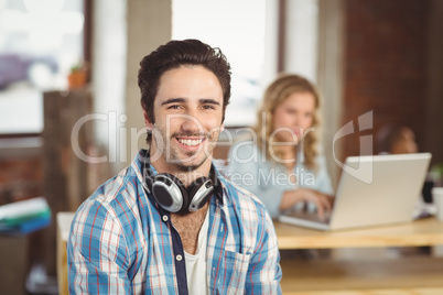 Portrait of handsome man