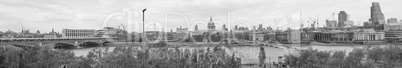 Black and white View of London