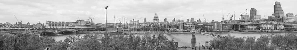 Black and white View of London