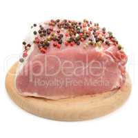 meat tenderloin isolated on a white background