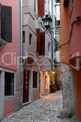 Gasse in Rovinj, Istrien