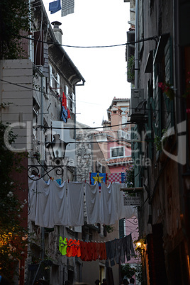 Gasse in Rovinj, Istrien