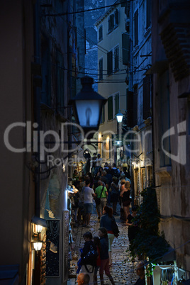 Gasse in Rovinj, Istrien