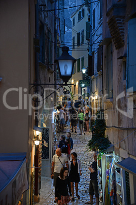 Gasse in Rovinj, Istrien