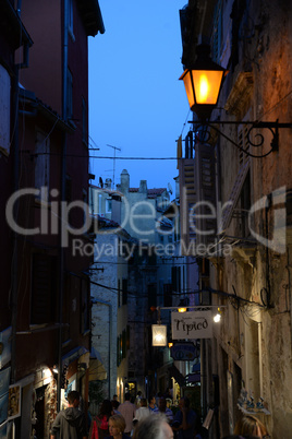 Gasse in Rovinj, Istrien