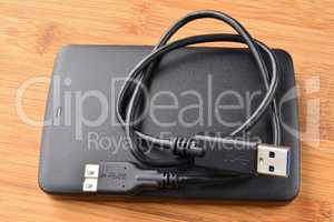 External USB 3.0 hard disc and cable