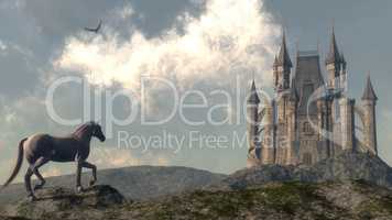 Arriving at the castle - 3D render