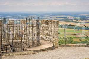 Panoramablick von Waldenburg, Hohenlohe,  Richtung Norden