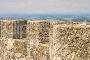 Panoramablick von Waldenburg, Hohenlohe,  Richtung Norden