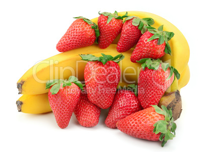 composition of banana and strawberry