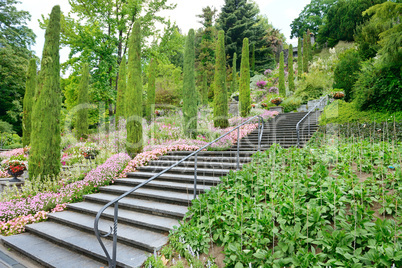 beautiful staircase in a beautiful park