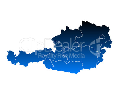 Karte von Österreich Karte von Österreich