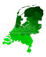 Karte der Niederlande