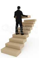Man builds on career stairs