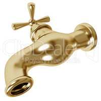 Gold plated faucet