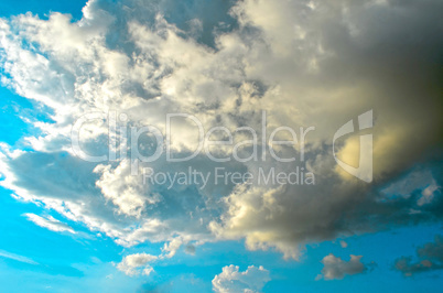 Aerial sky and clouds background