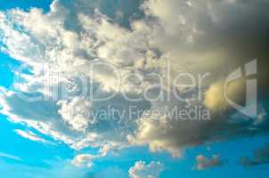 Aerial sky and clouds background