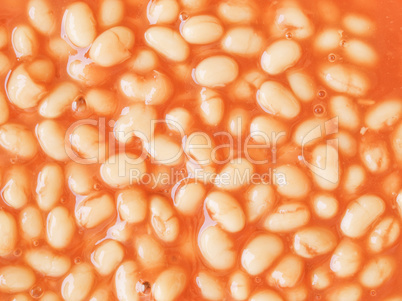 Retro looking Baked beans