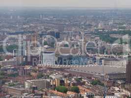 Aerial view of London