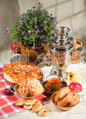Bread, Tea And Samovar