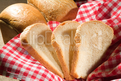 Bread And Checkered Tablecloth