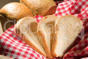 Bread And Checkered Tablecloth
