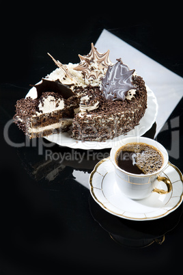 Coffee And Chocolate Cake