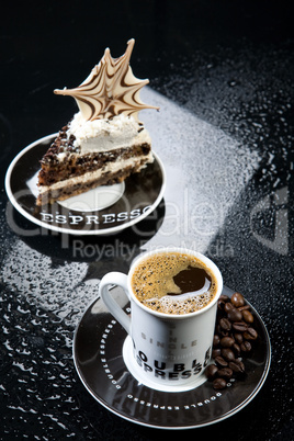 Coffee And Chocolate Cake