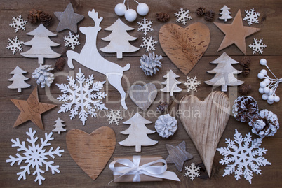 Many Christmas Decoration,Heart,Snowflakes,Tree,Present,Reindeer
