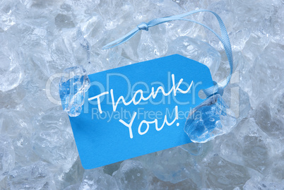 Blue Label On Ice With Thank You