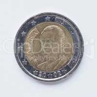 Spanish 2 Euro coin