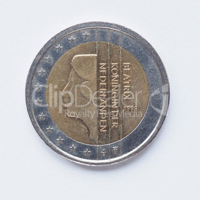 Dutch 2 Euro coin