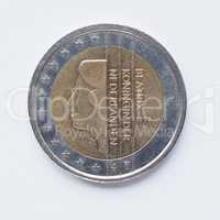 Dutch 2 Euro coin