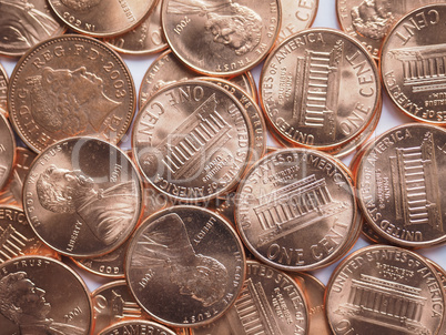 Dollar coins background