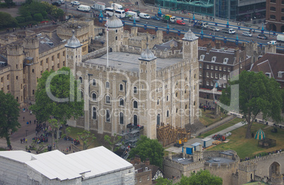 Aerial view of London