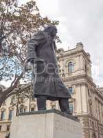 Churchill statue in London
