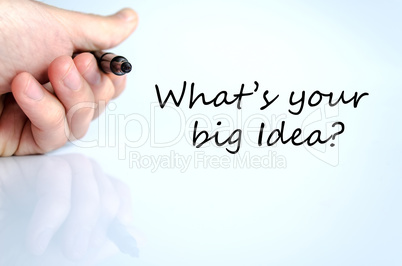 What's your big idea text concept