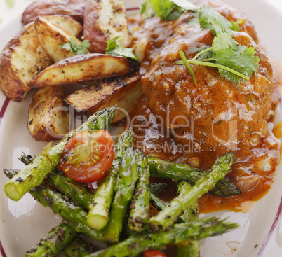 Salisbury Steak Patties with Vegetables