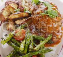 Salisbury Steak Patties with Vegetables