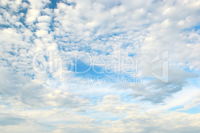 white cloud on blue sky