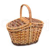 wicker basket with lid