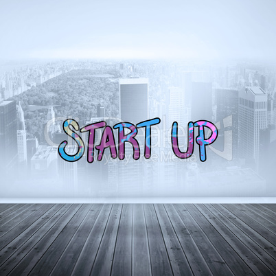 Composite image of start up