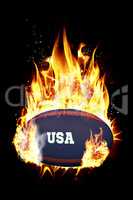 Composite image of usa rugby ball