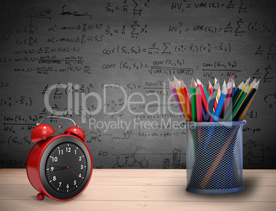 Composite image of school supplies Composite image of school supplies