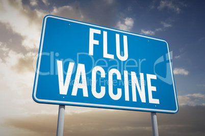 Composite image of flu vaccine