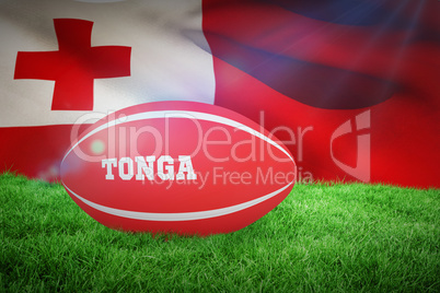 Composite image of tonga rugby ball