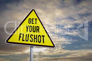 Composite image of get your flu shot