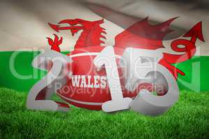 Composite image of wales rugby 2015 message